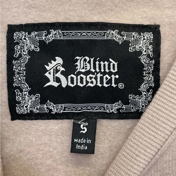 Blind Rooster Sz Small Mauve Asian Influenced Sweatshirt (E22) NWTs - Picture 3 of 5